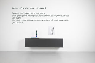TV-meubel, RAAT, Musa 140, Zacht zwart